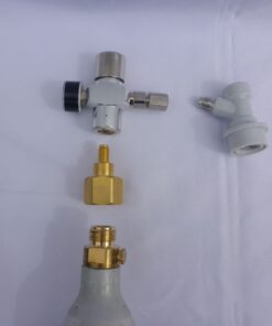 Reglator + Sodastream +Plastic Ball Lock Disconnect Gas In –MFL screw