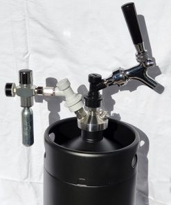 5L Mini Keg Top Tap Black