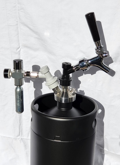 5L Mini Keg Top Tap Black